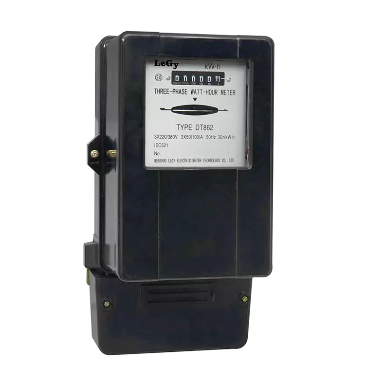 Meter Tenaga Elektromekanikal Wayar Tiga Fasa Tiga